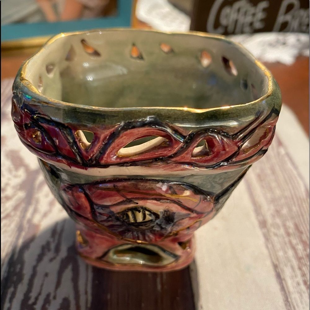 *Heather Goldmine* Clayworks Mini Planter / Holder